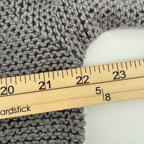 JADELYNN BROOKE Gray Knit Quarter Zip Pullover Sweatshirt with pink trim XL - Picture 6 of 9